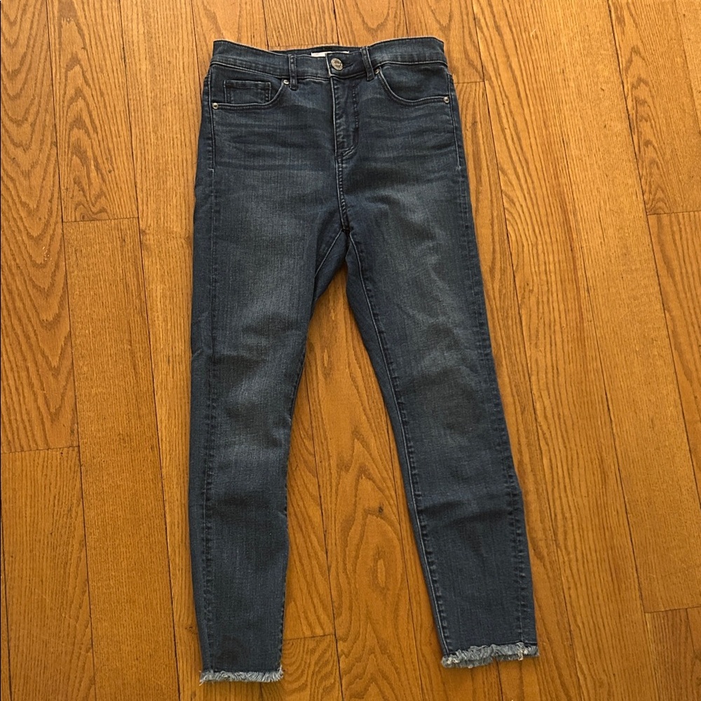 LOFT Dark Blue Ankle Jeans